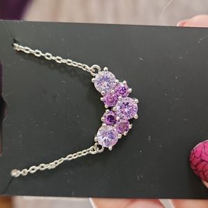 Arribas Brothers cz amethyst necklace